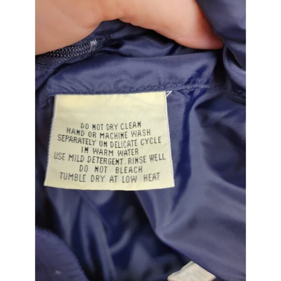 Eddie Bauer Outdoor Pull On Nylon Pants Blue Ankle Zip with Elastic Men's XL - Picture 8 of 9